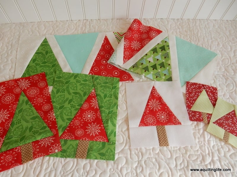 Christmas tree  Christmas tree pattern  Quilt block   PDF pattern  Paper piecing quilt patterns  Modern quilt pattern