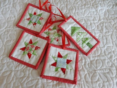 15 Things to Make for Christmas featured by Top US Quilting Blog, A Quilting Life: image of Christmas ornaments