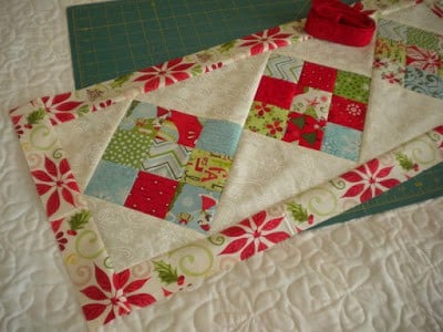 15 Things to Make for Christmas featured by Top US Quilt Blog, A Quilting Life: image of Christmas table runner
