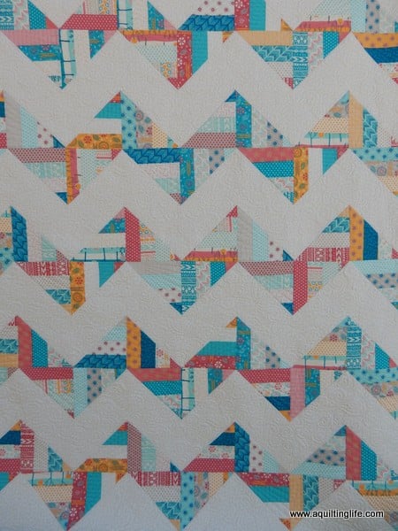 Scrap Quilt Patterns Made with Strips featured by top US quilting blog, A Quilting Life