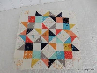 Moda Love Quilt Free Pattern featured by top US quilting blog, A Quilting Life
