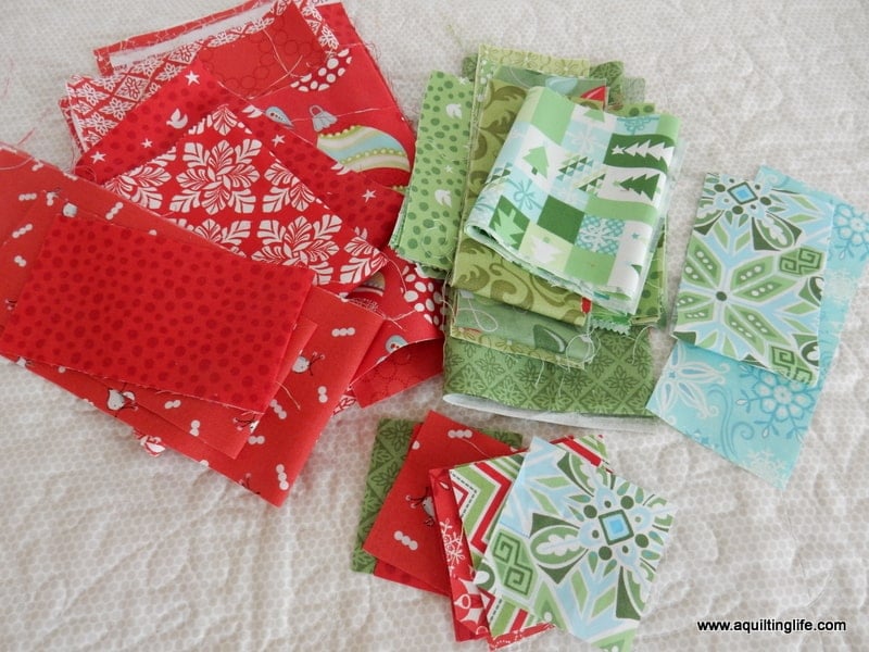 Patchwork Christmas Pillow Tutorial featured by Top US Quilt Blog, A Quilting Life