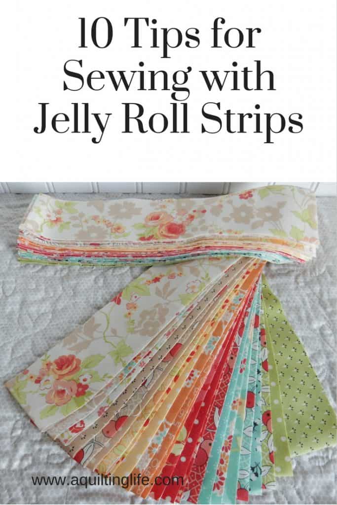 How to use jelly roll strips, tips featured by top US quilting blog, A Quilting Life