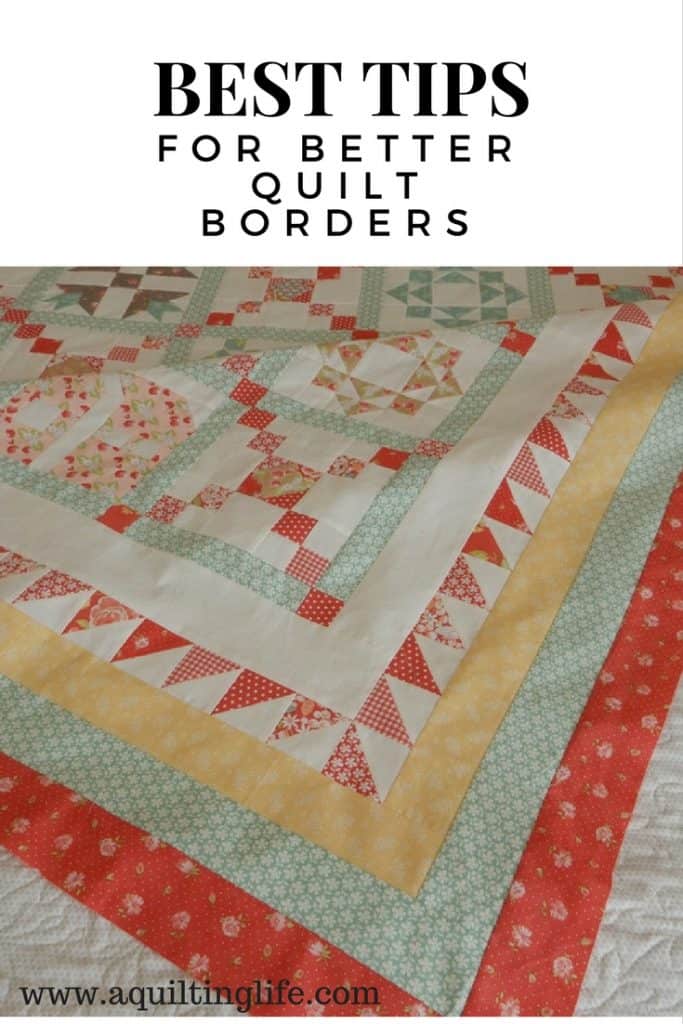 How to improve quilt borders, tips featured by top US quilting blog, A Quilting Life