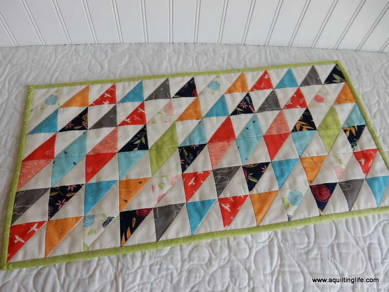 Half Square Triangle Table Runner, How To Make A Square Table Topper