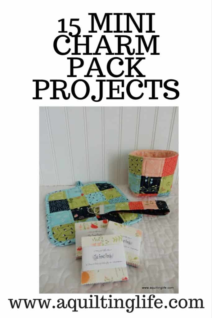 15 mini charm pack projects featured by top US quilting blog, A Quilting Life