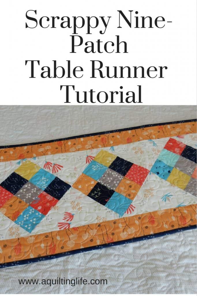 15 mini charm pack projects featured by top US quilting blog, A Quilting Life: mini charm table runner